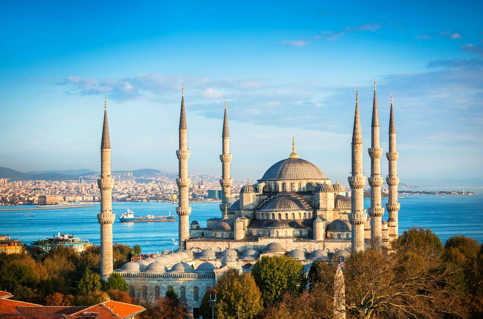 <strong>Platz 7:</strong> Die Sultan-Ahmed-Moschee, besser bekannt unter dem Namen blaue Moschee, in Istanbul belegt Platz sieben.