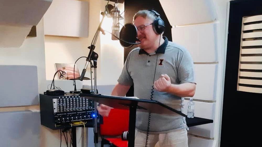 <strong>Harry Miltner</strong> bei den Aufnahmen im Soundborn-Tonstudio.