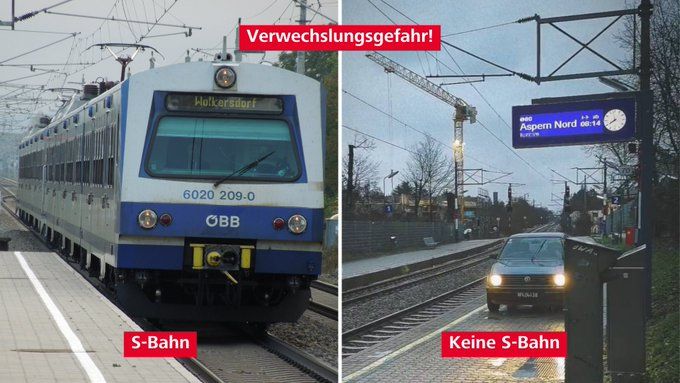 Die ÖBB reagierten auf den Vorfall und klärten amüsiert in den sozialen Medien auf.