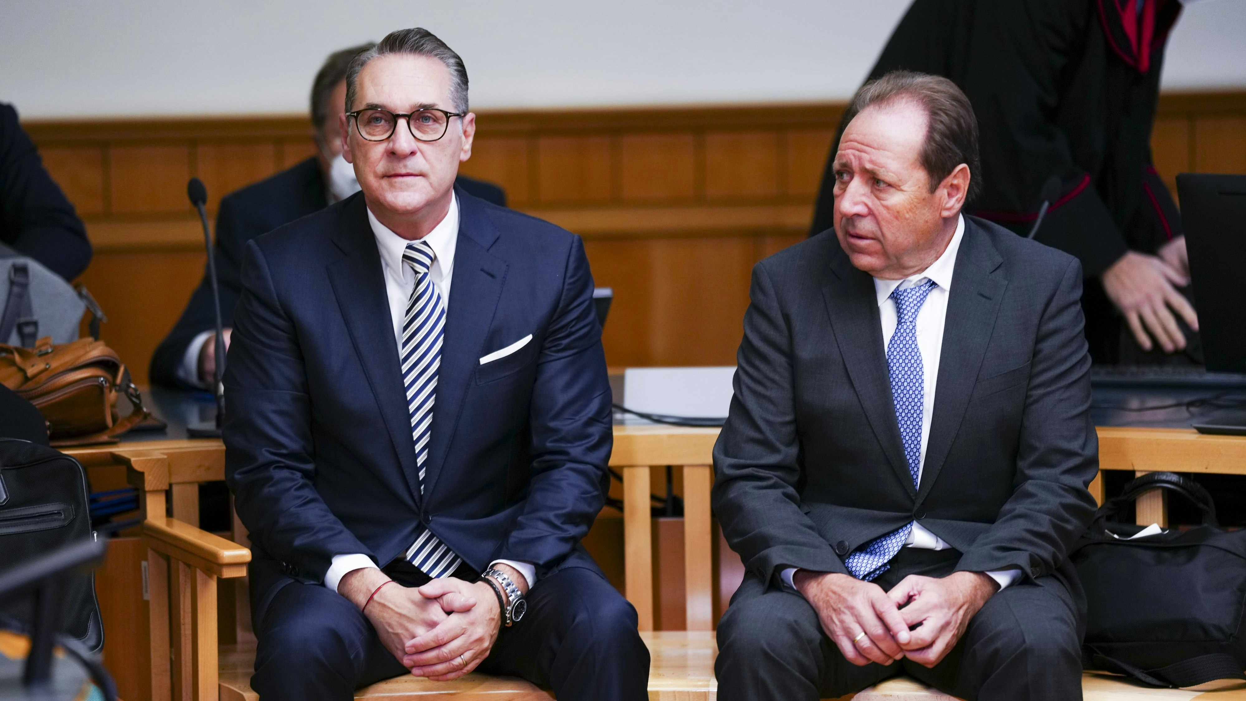 Heinz-Christian Strache und Walter Grubmüller 