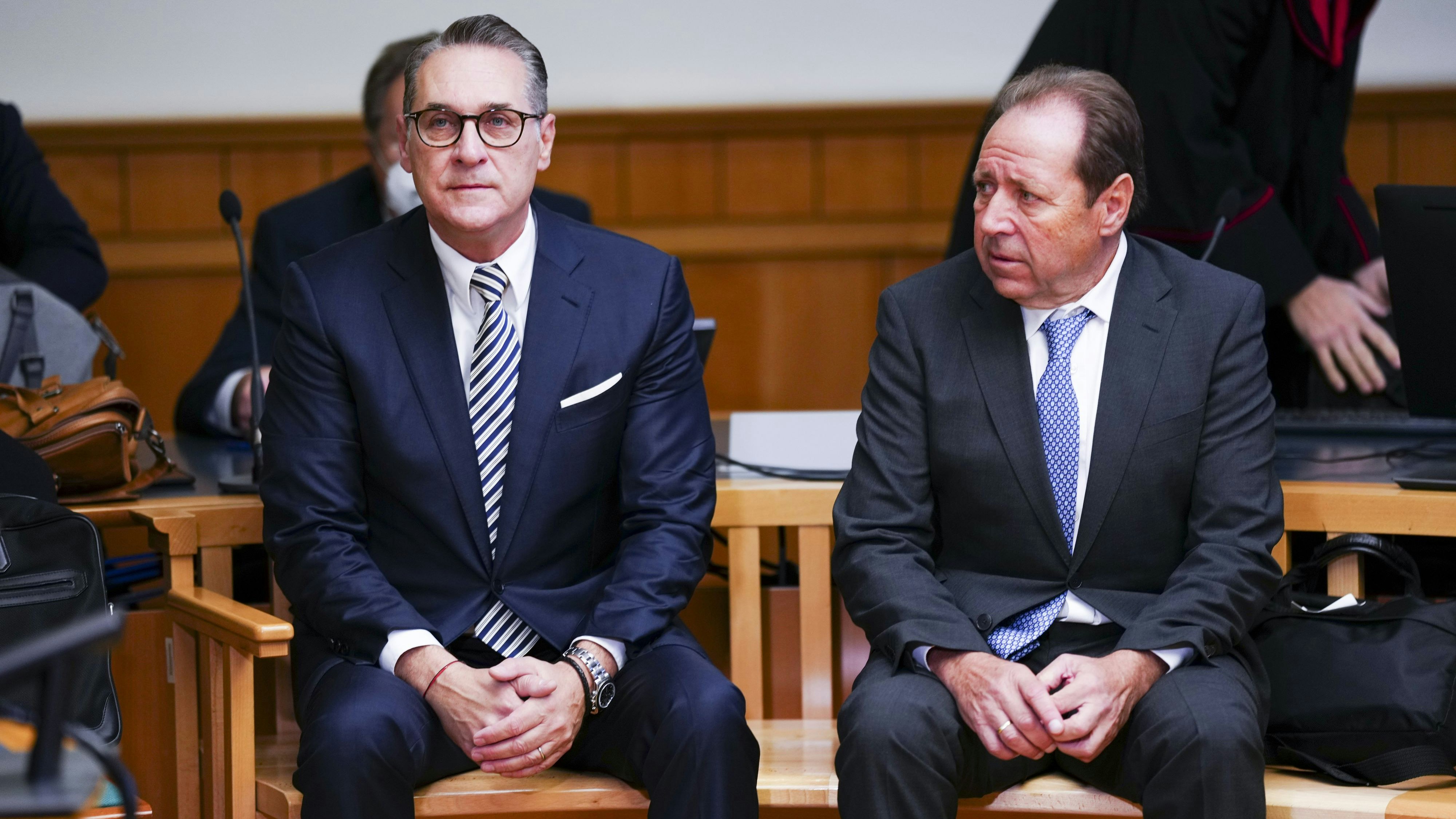 Heinz-Christian Strache und Walter Grubmüller 