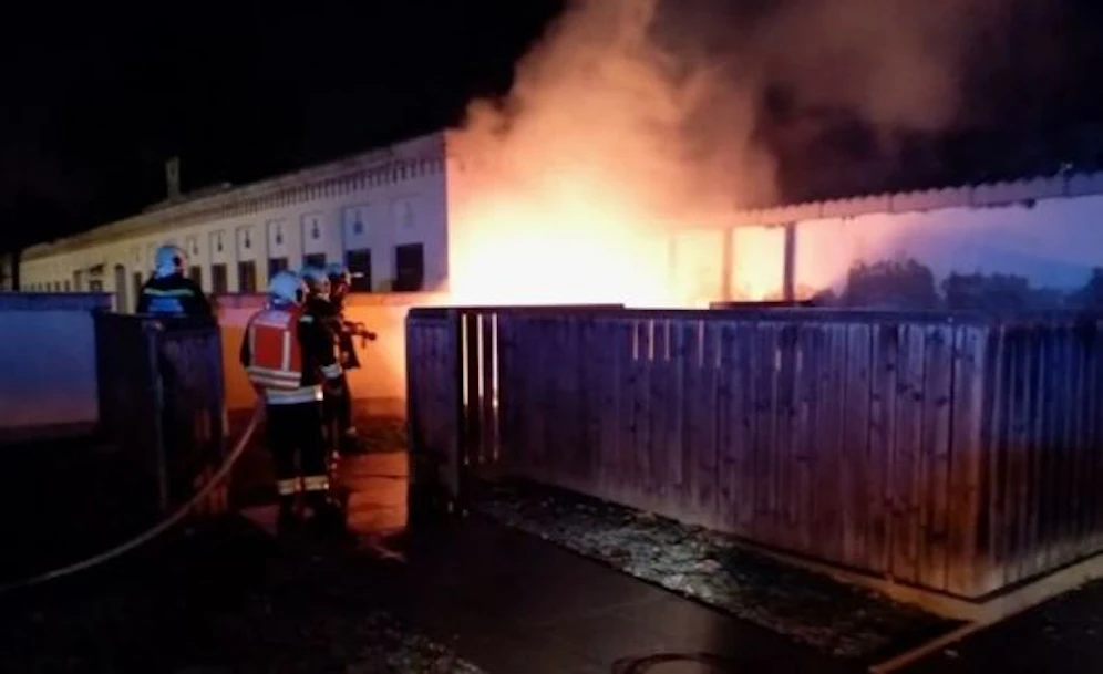 Die Feuerwehr im Löscheinsatz