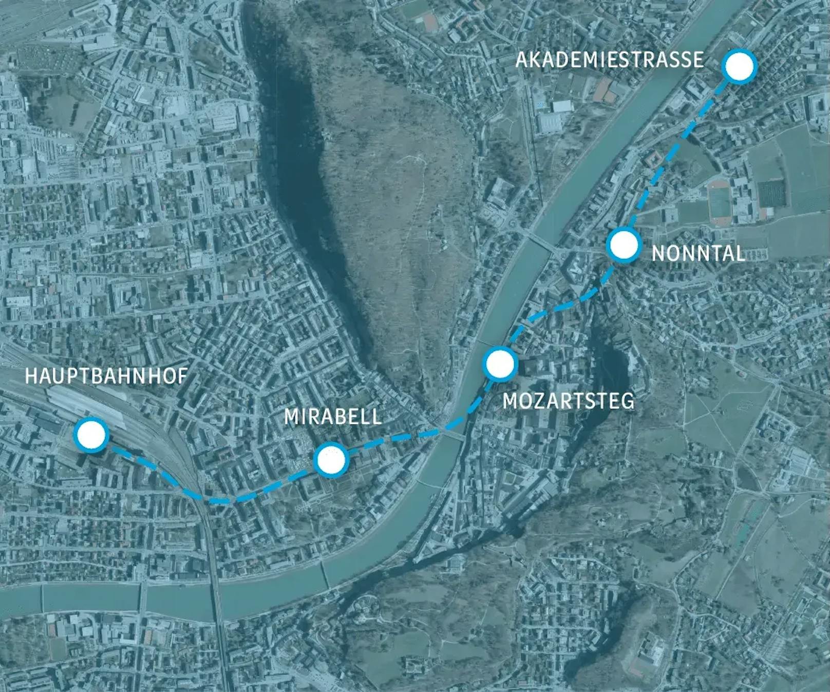 So sieht der geplante Streckenverlauf der U-Bahn aus.