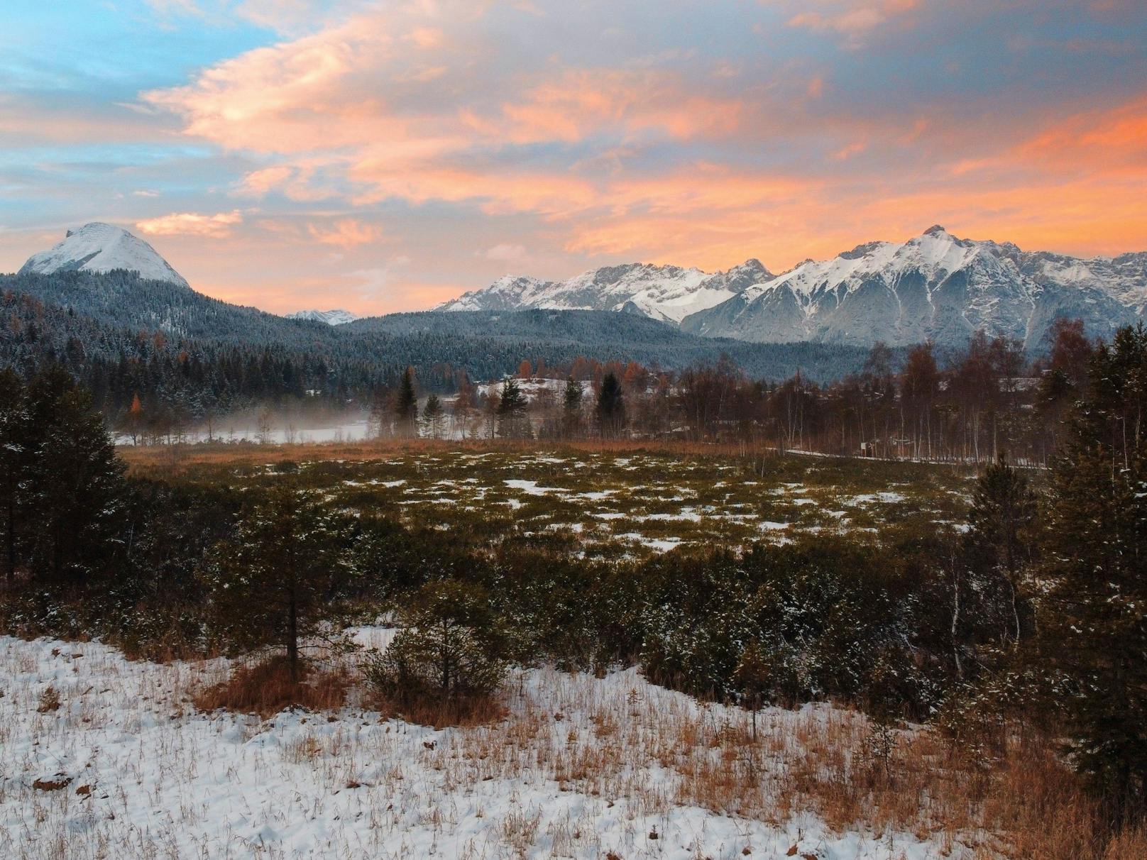 Moore schützen für das Klima. Im Bild das Reither Moor bei Seefeld in Tirol.