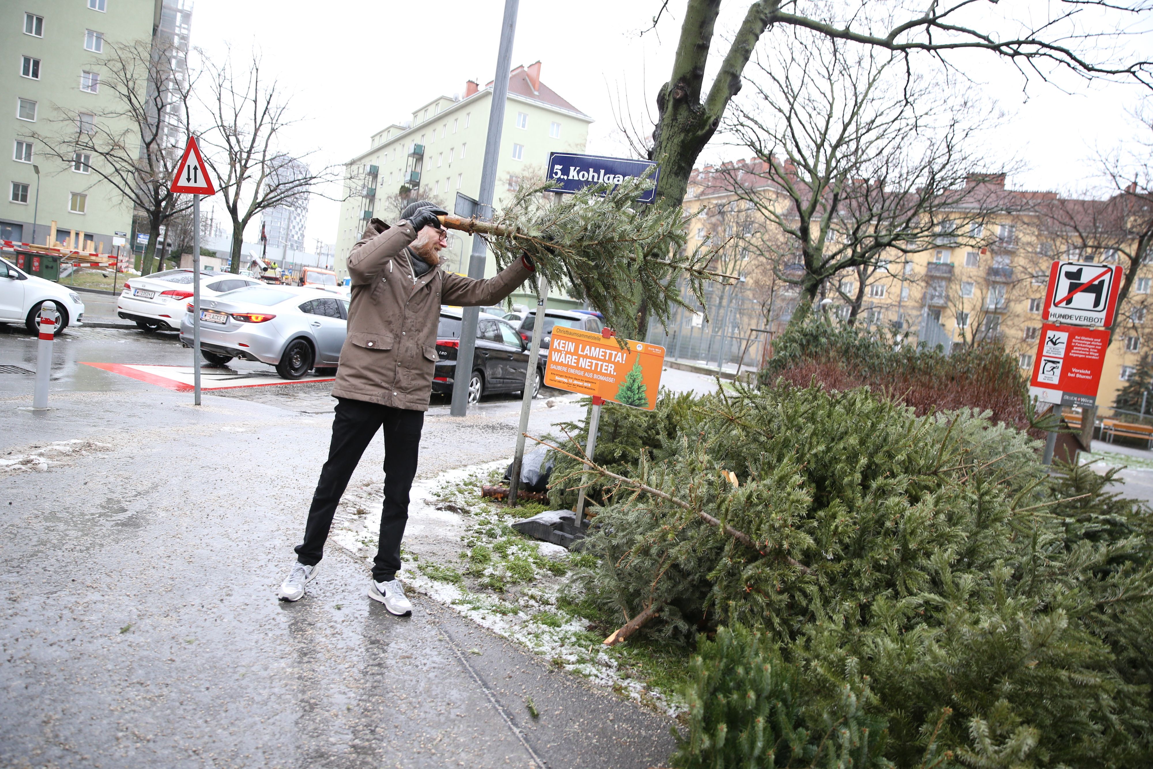 576 Christbaum-Sammelstellen gibt es in Wien. Noch bis 15. Jänner können Bäume dort abgegeben werden.