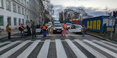 Klima-Kleber blockieren wieder Wiener Verkehrsader