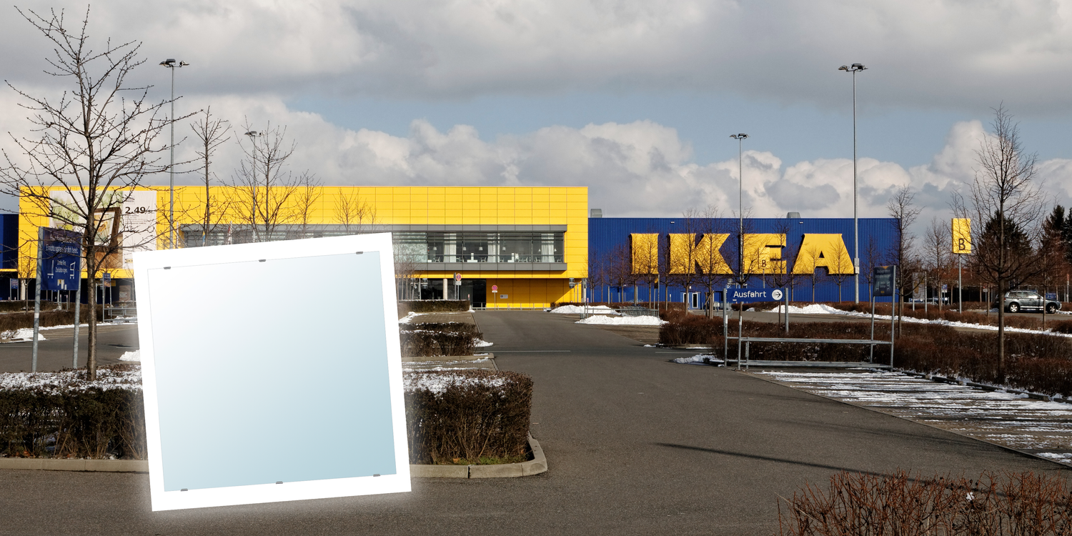 Die Spiegel können unerwartet herunterfallen.