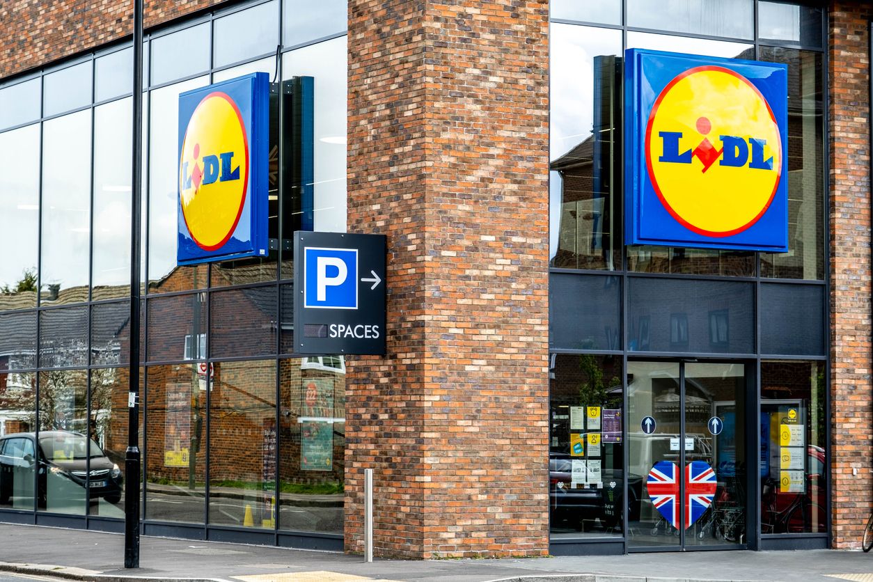 In einem britischen Lidl nahm ein Einkäufer eine 