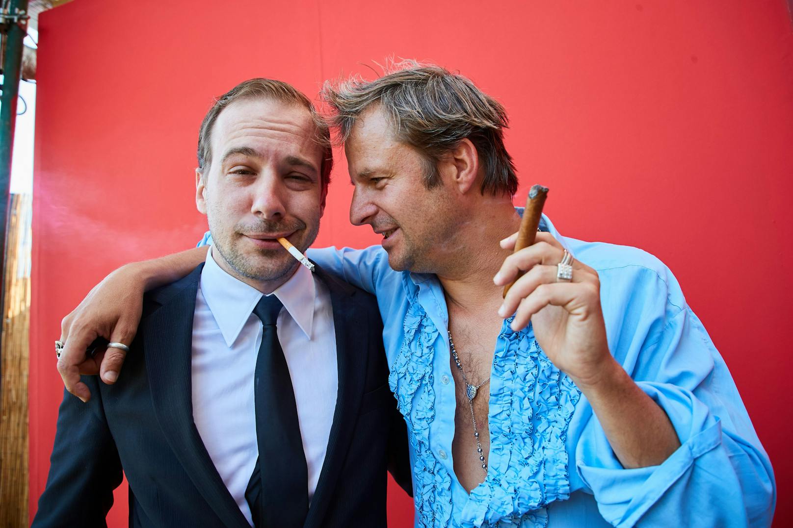 Teichtmeister und Philipp Hochmair bei den Internationalen Filmfestspielen Venedig 2017.&nbsp;