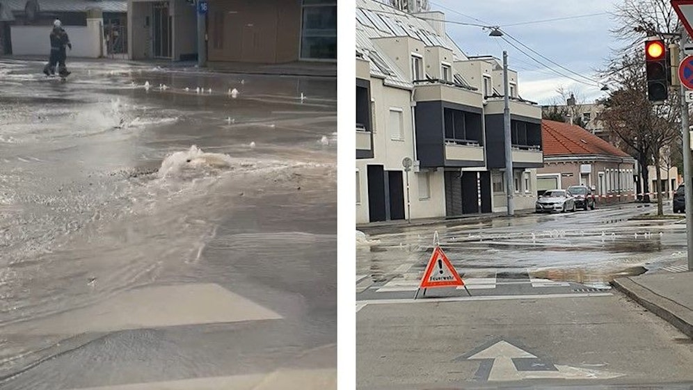 Im zehnten Wiener Bezirk kam gegen 13.00 Uhr der Verkehr zum Erliegen.