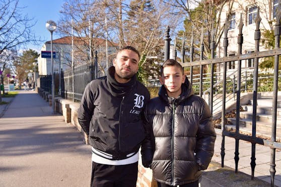 Bileg G. und sein 12-jähriger Sohn Mohammad kamen nach einer abenteuerlichen Flucht nach Österreich, sind nun seit 2 Wochen im Erstlager Traiskirchen.