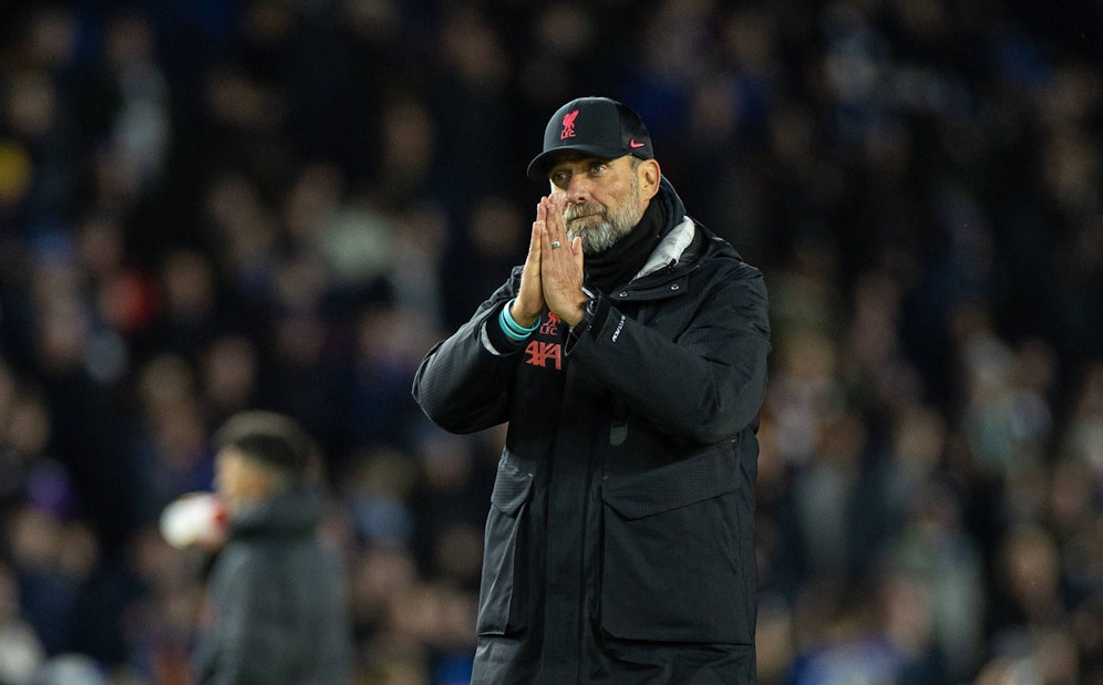 Liverpool-Coach Jürgen Klopp entschuldigte sich nach der Pleite in Brighton bei den Fans. 