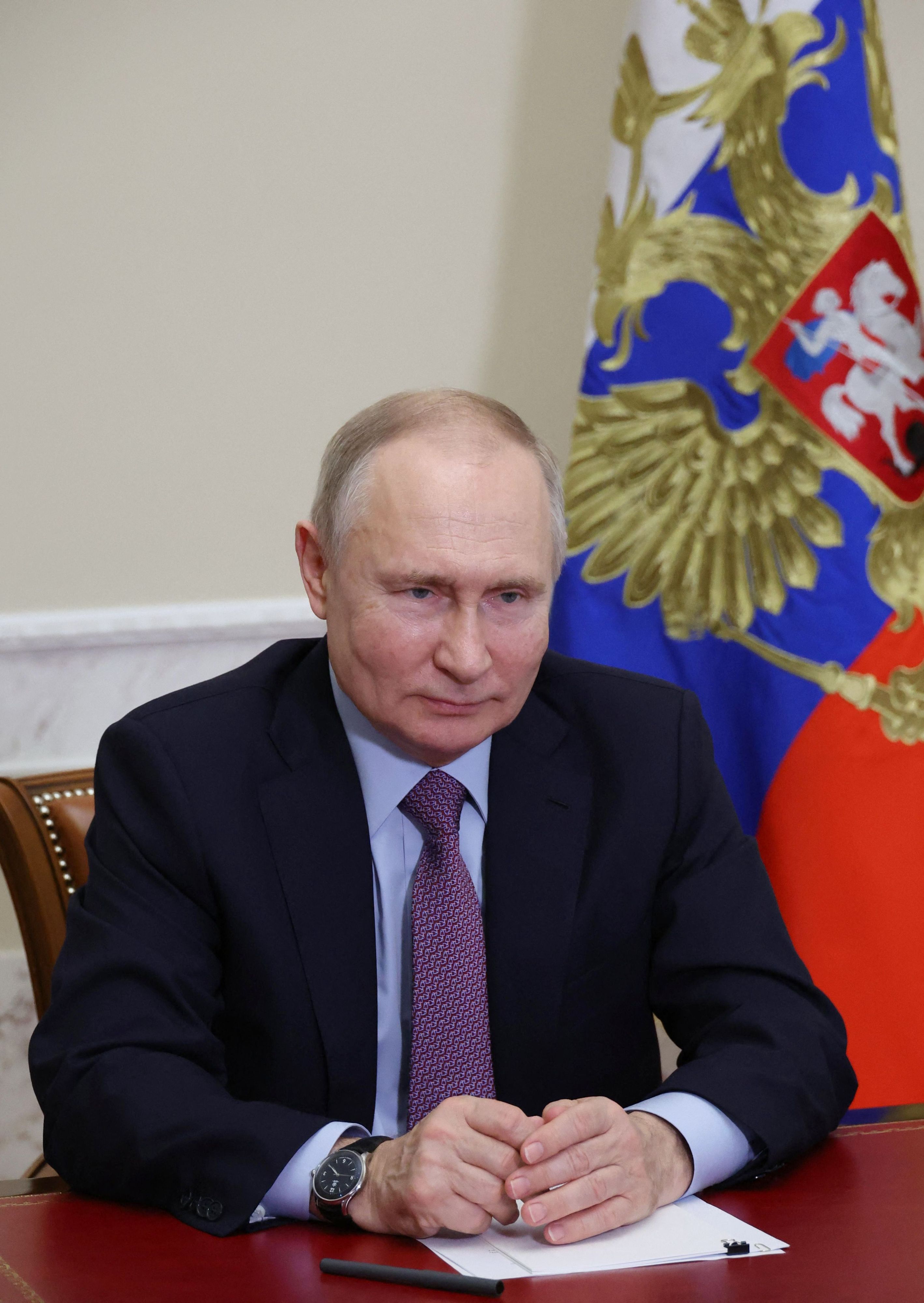 Wladimir Putin zeigt sich erfreut über die Entwicklungen in der Ukraine. 