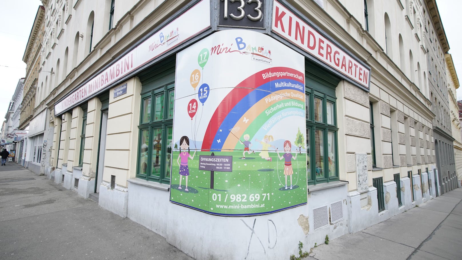 Betroffener Kindergarten in Wien.&nbsp;