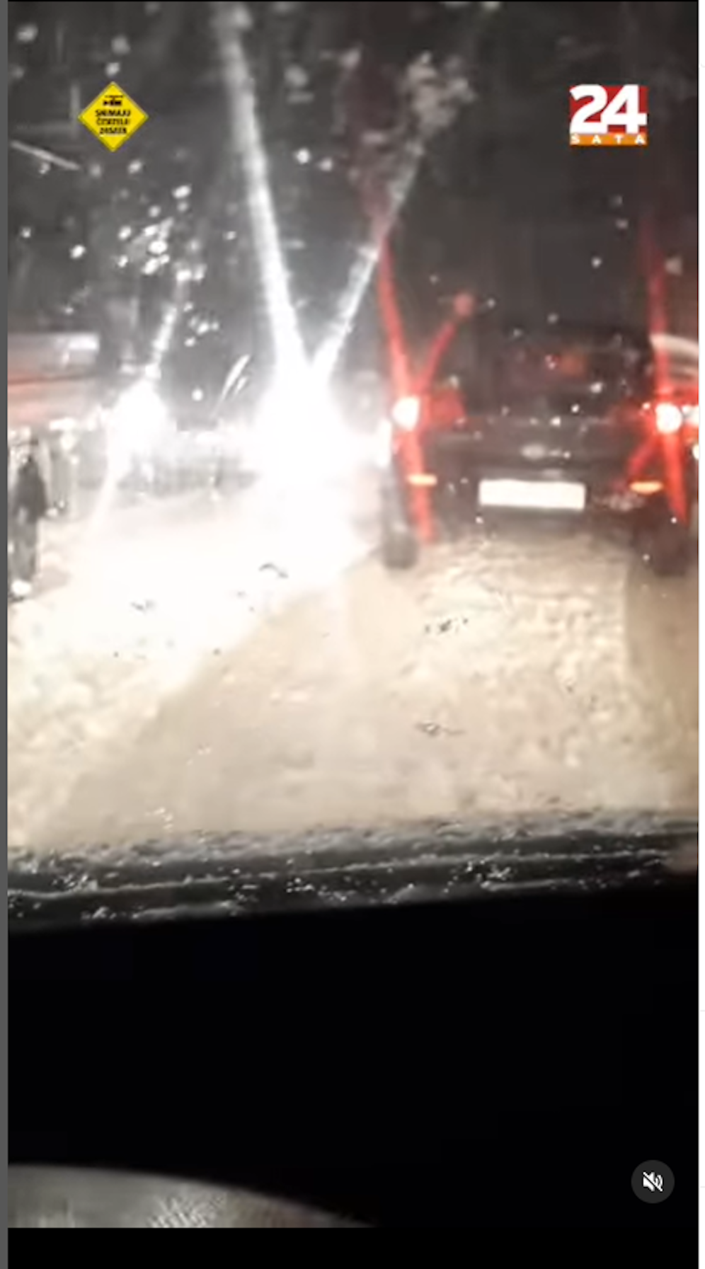 Der Schnee-Hammer ist auch in Kroatien angekommen.