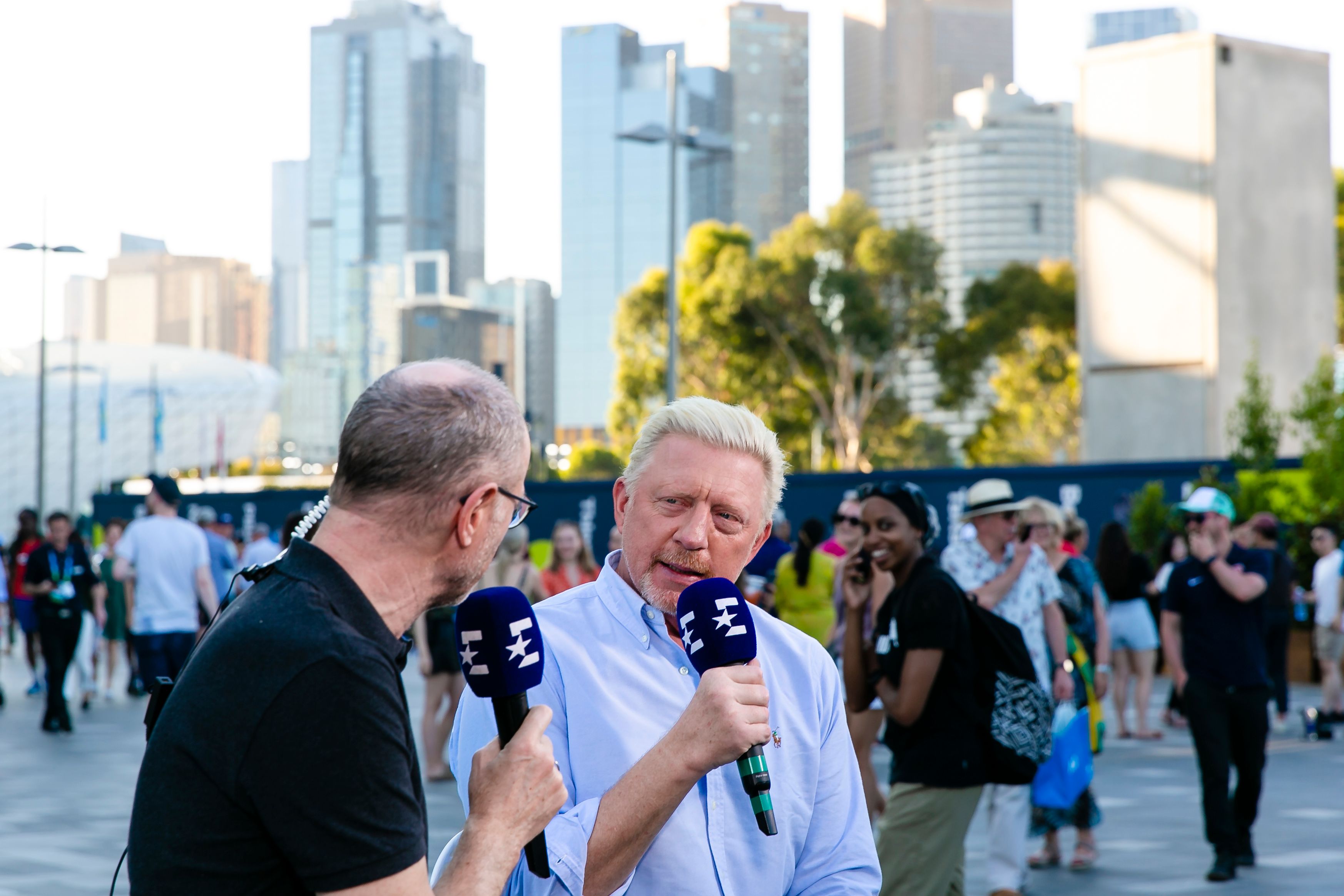 Boris Becker analysiert für Eurosport die Australian Open.