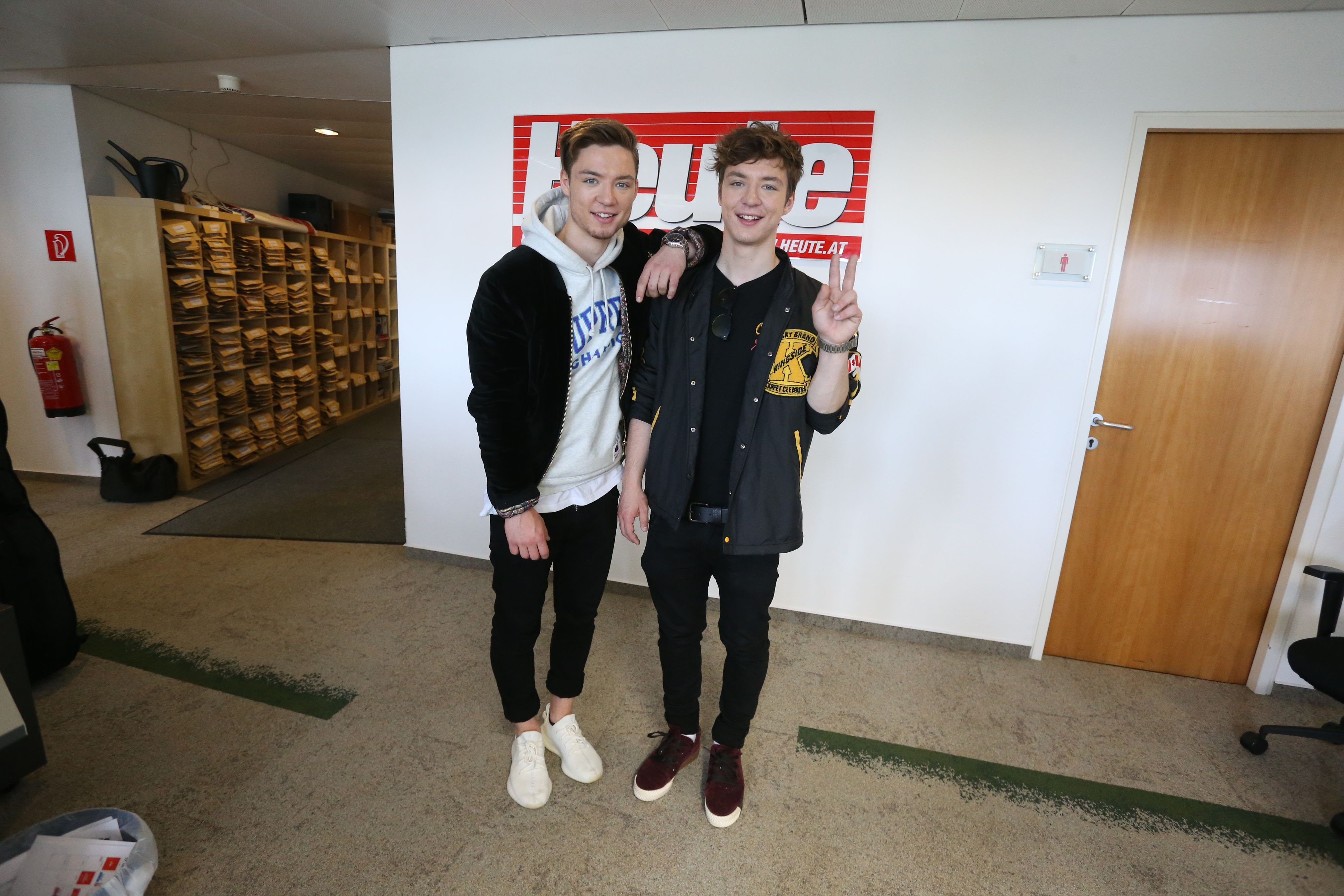  Heiko und Roman Lochmann (23) zu Besuch in der Redaktion.  