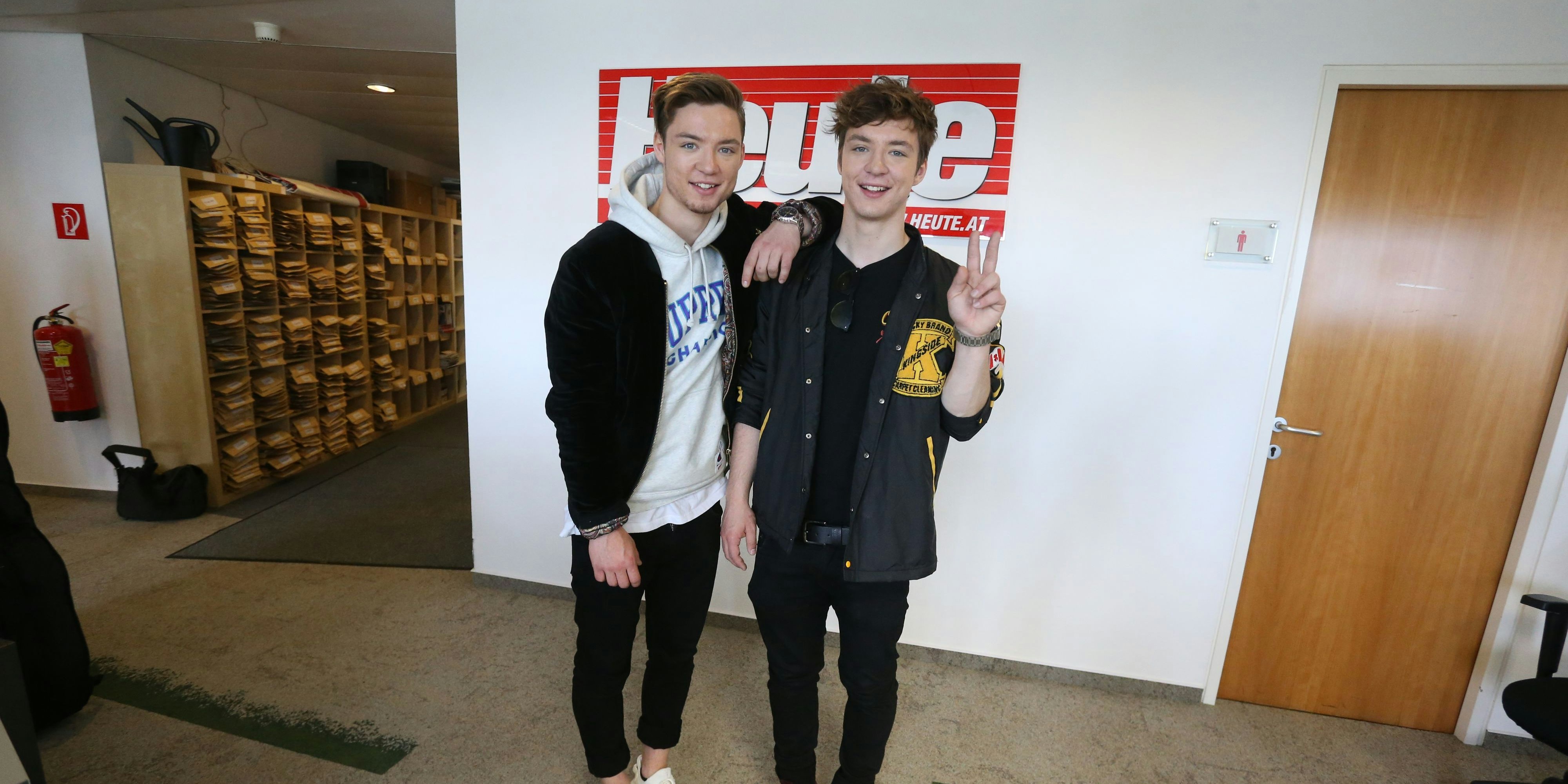  Heiko und Roman Lochmann (23) zu Besuch in der Redaktion.  