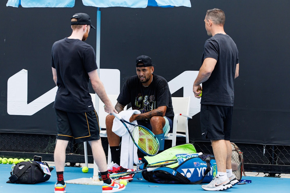 Lokalmatador Nick Kyrgios hat sich verletzt.
