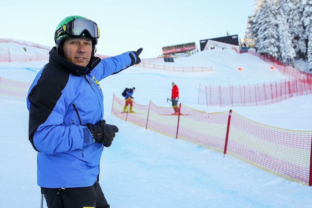 Fritz Strobl auf der Streif