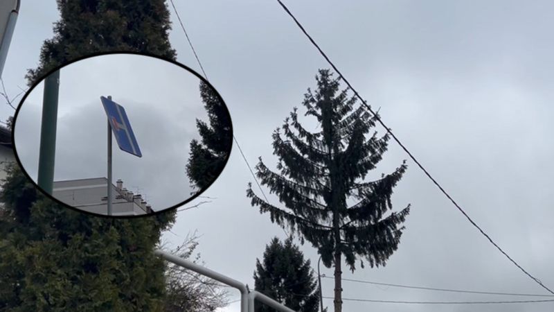 Unwetter am Balkan! Sturm reißt Bäume und Schilder um