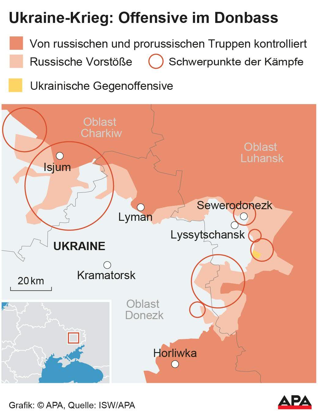 Putin will den Donbass in den nächsten Monaten einnehmen.