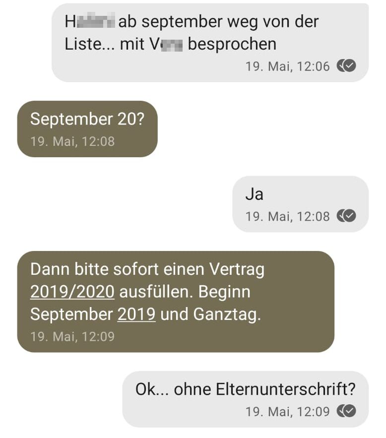 Die Mitarbeiter sollen gezwungen worden sein, Unterschriften auf Betreuungsverträgen zu fälschen.