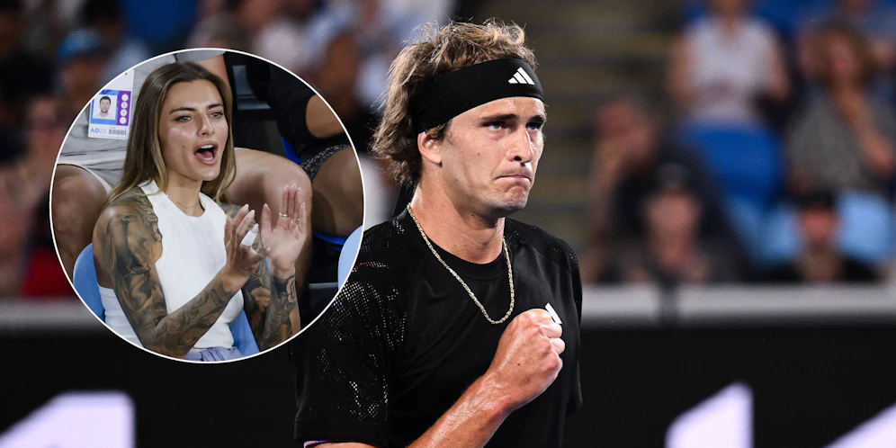Sophia Thomalla zitterte auf der Tribüne mit Freund Alexander Zverev mit.