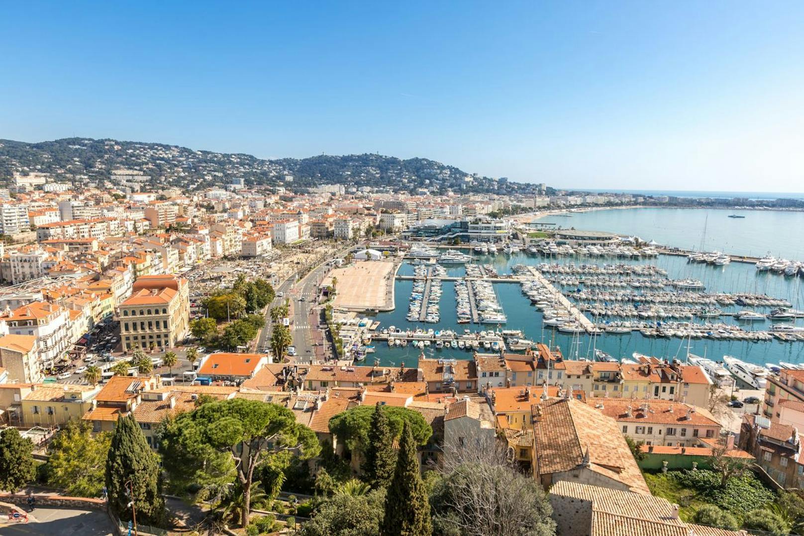 Die Altstadt von Cannes in Frankreich.