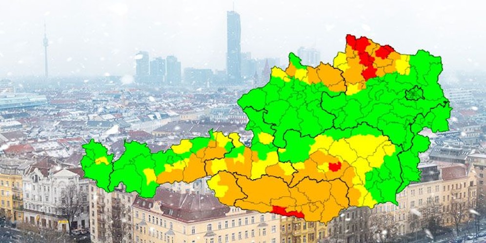 Aktuelle Unwetterwarnungen in Österreich