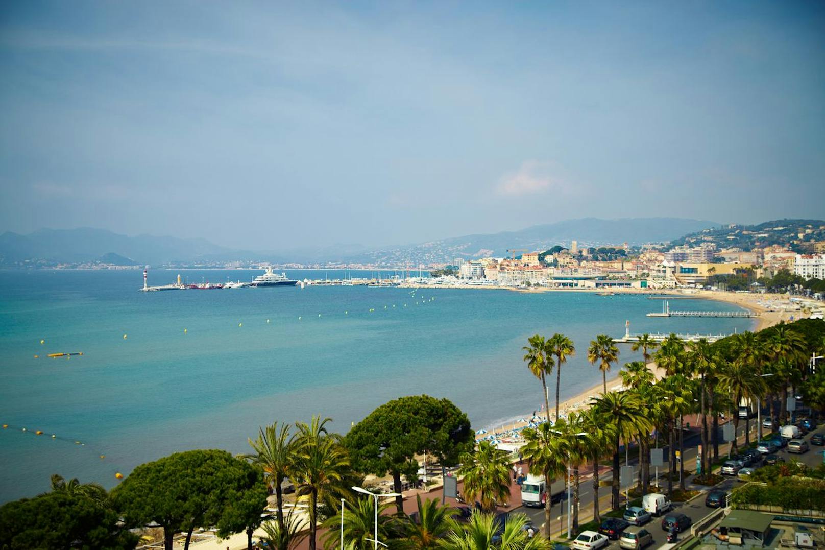 Croisette in Cannes, Frankreich