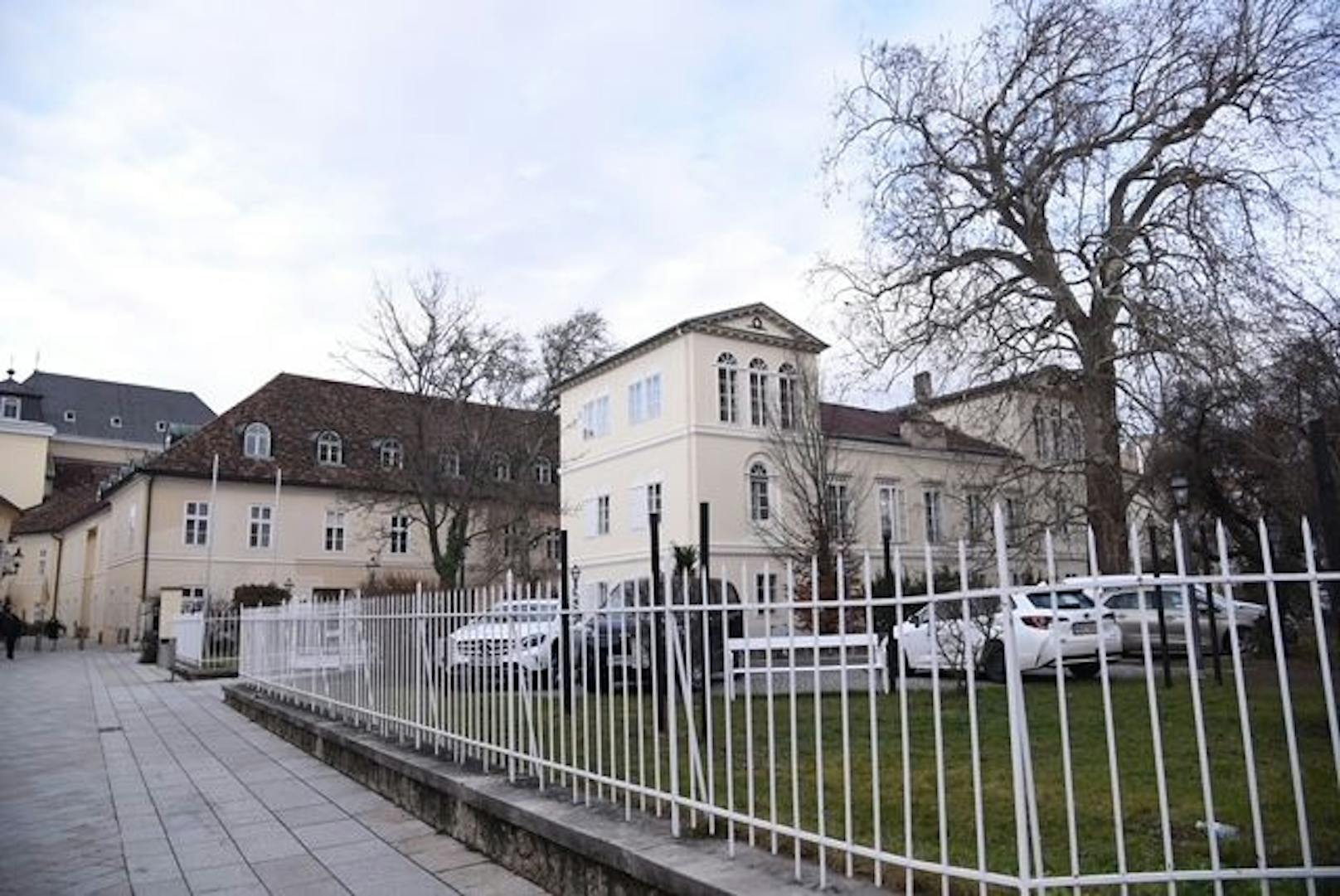 Das Gymnasium in Baden in der Frauengasse.