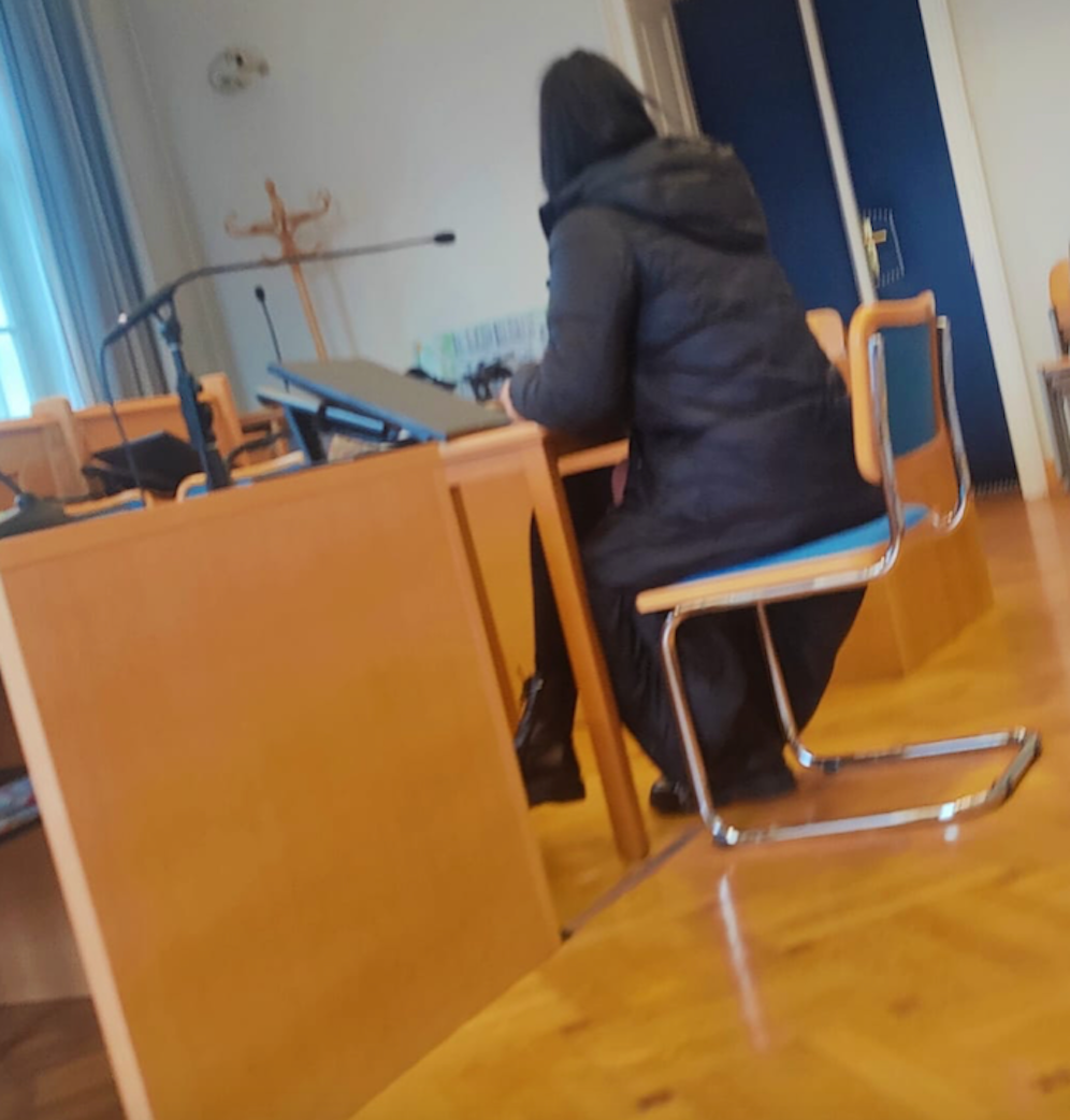 Die angeklagte Polizistin