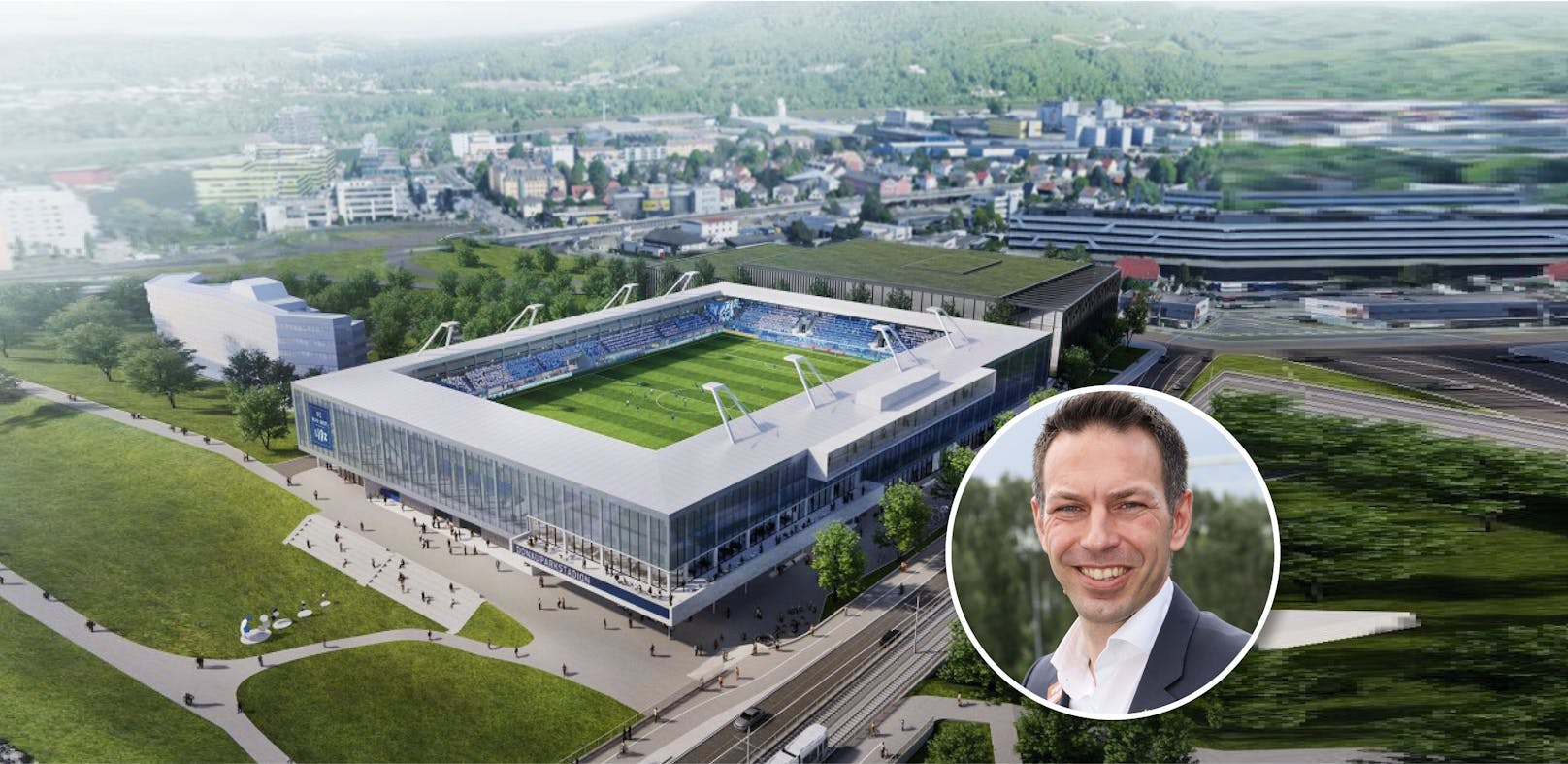 Ex-Rapid-Geschäftsführer Christoph Peschek soll Blau Weiß Linz neu aufstellen und den Einzug ins Stadion begleiten.