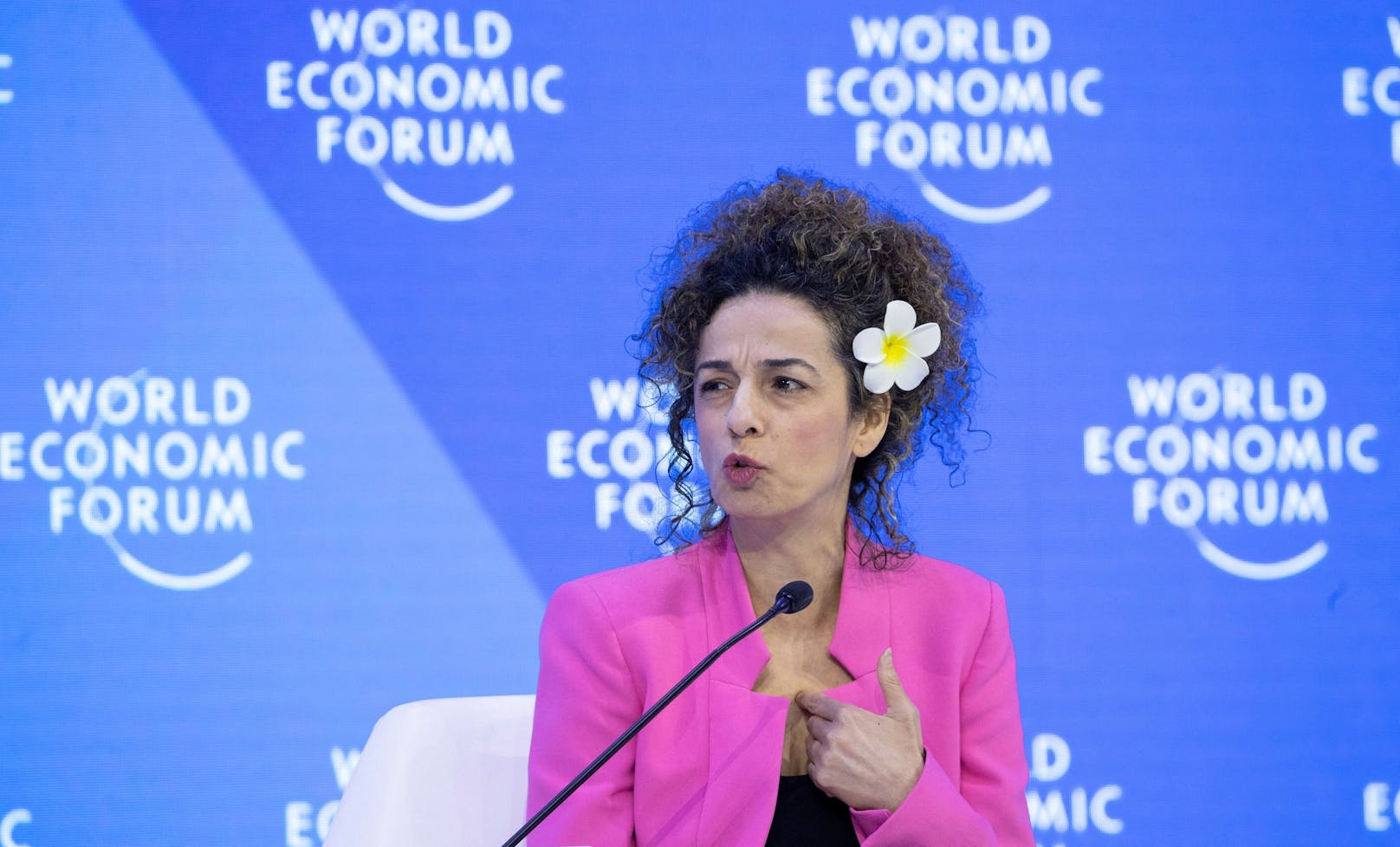 Masih Alinejad (46) ist eine iranisch-amerikanische Journalistin und Menschenrechtlerin. Sie nahm dieses Jahr am WEF in Davos teil.