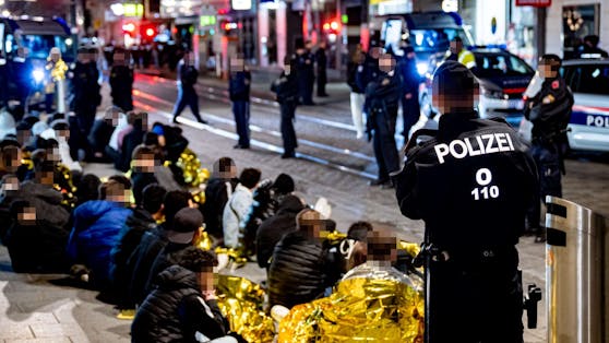 Etwa 170 Polizisten waren in der Halloween-Nacht im Linzer Zentrum im Einsatz.