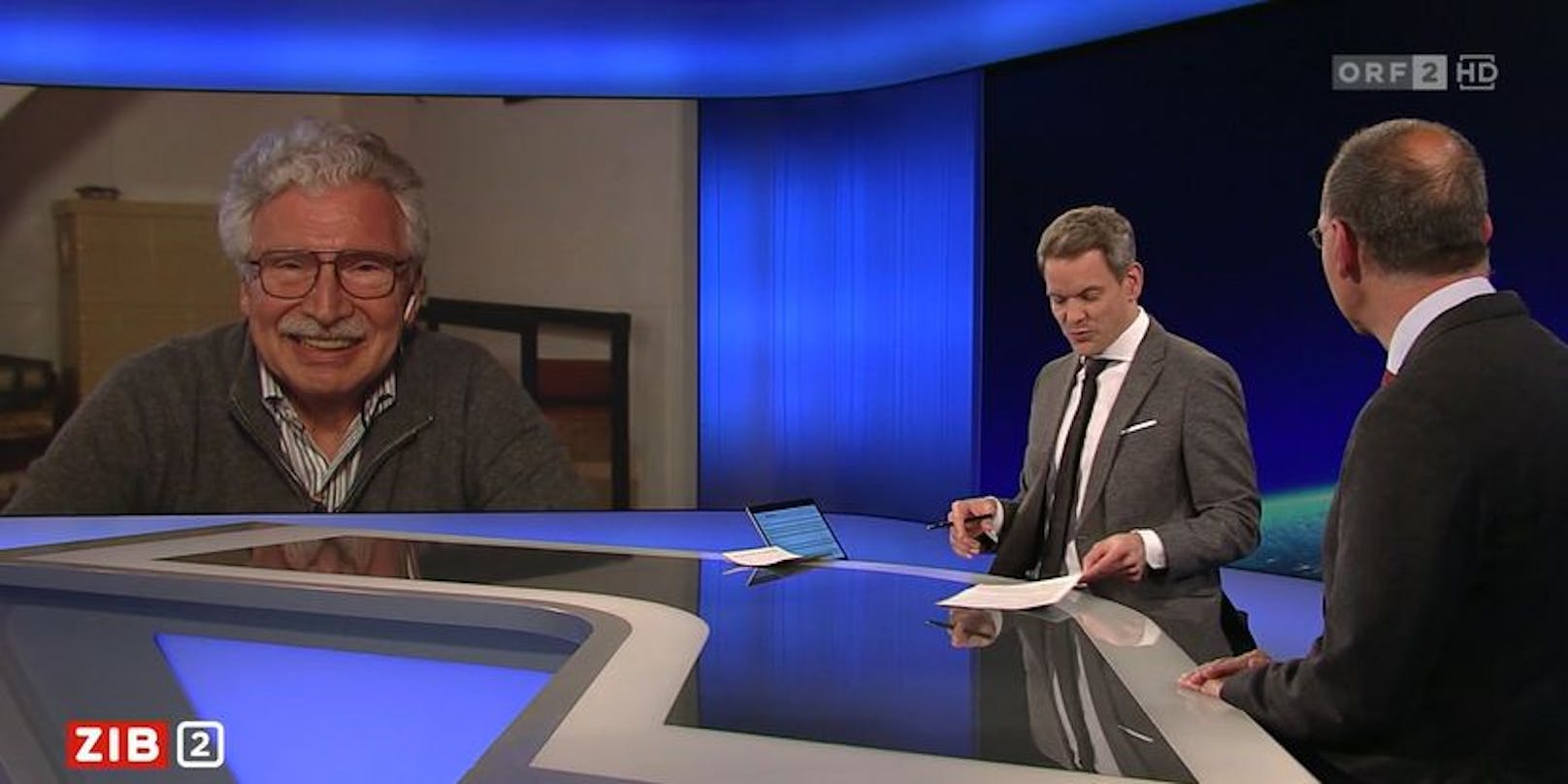 Verfahrensrichter Strauss und Politologe Filzmaier zu Gast in der ORF-"ZIB2".