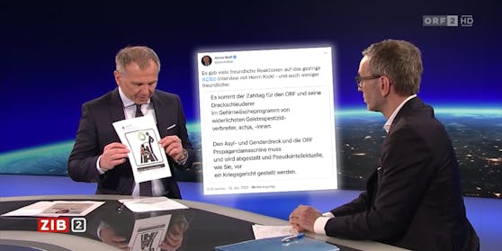 Dieses Posting flatterte Armin Wolf nach der "ZiB2" ins Postfach.