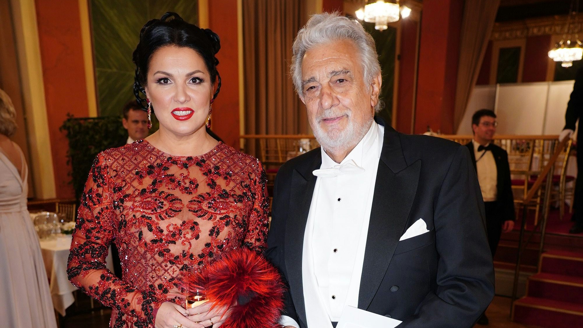 Opernstars unter sich: Anna Netrebko und Placido Domingo