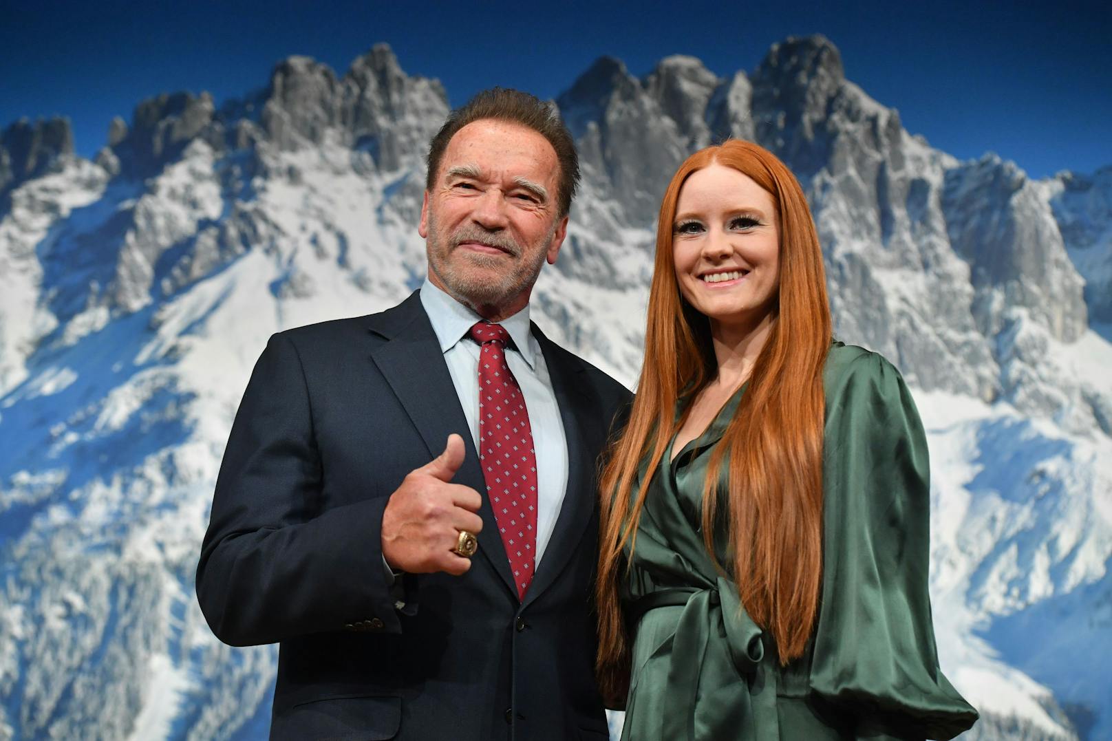 Arnold Schwarzenegger und Barbara Meier.