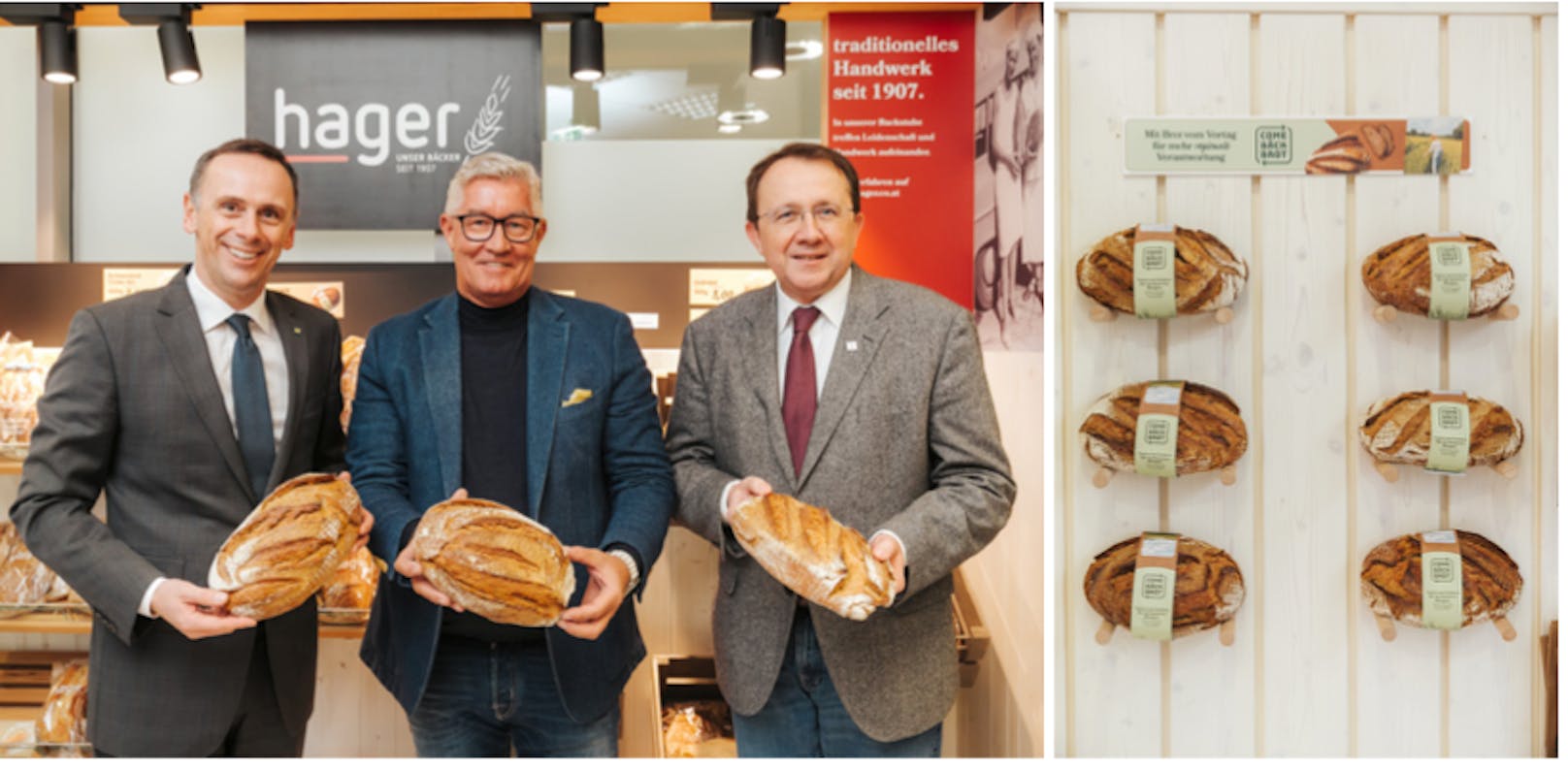Jochen Danninger und Matthias Stadler besuchten den neuen Shop.