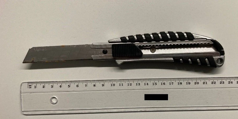 Dieses Messer hatte der Verdächtige bei sich.