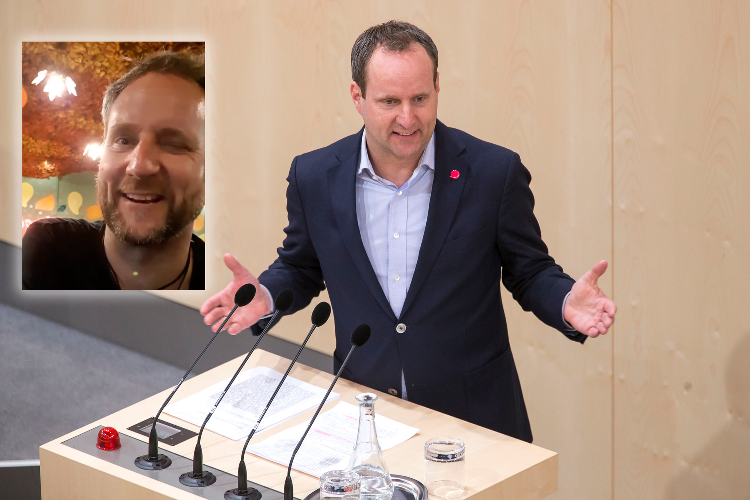 Der frühere NEOS-Chef Matthias Strolz kündigt ein Album an.