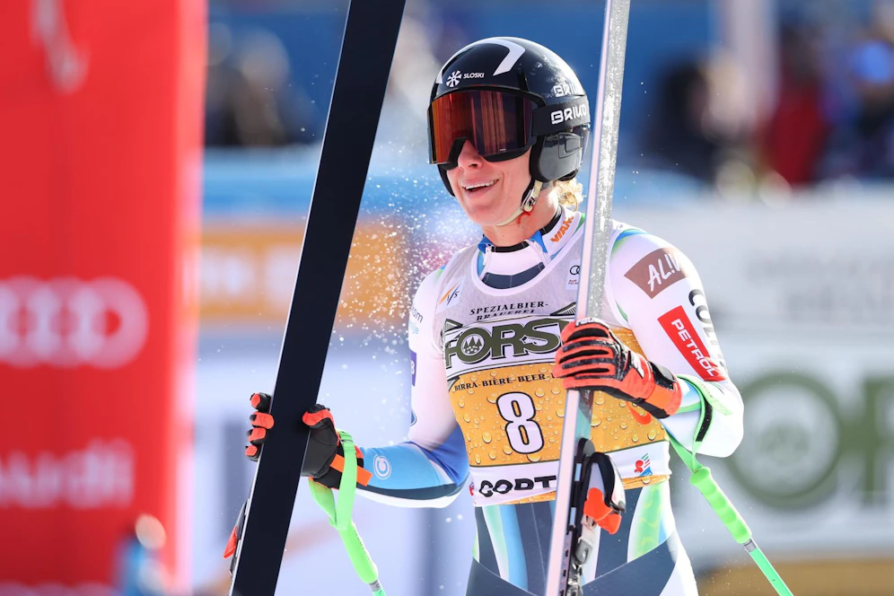 Ilka Stuhec triumphiert in Cortina. 