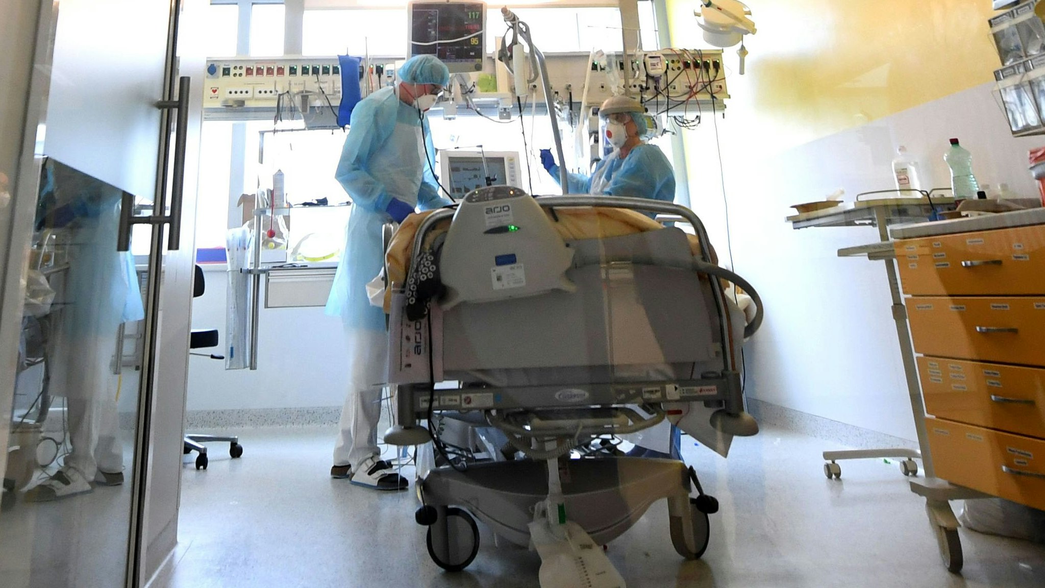 Blick in eine Intensivstation. Symbolbild