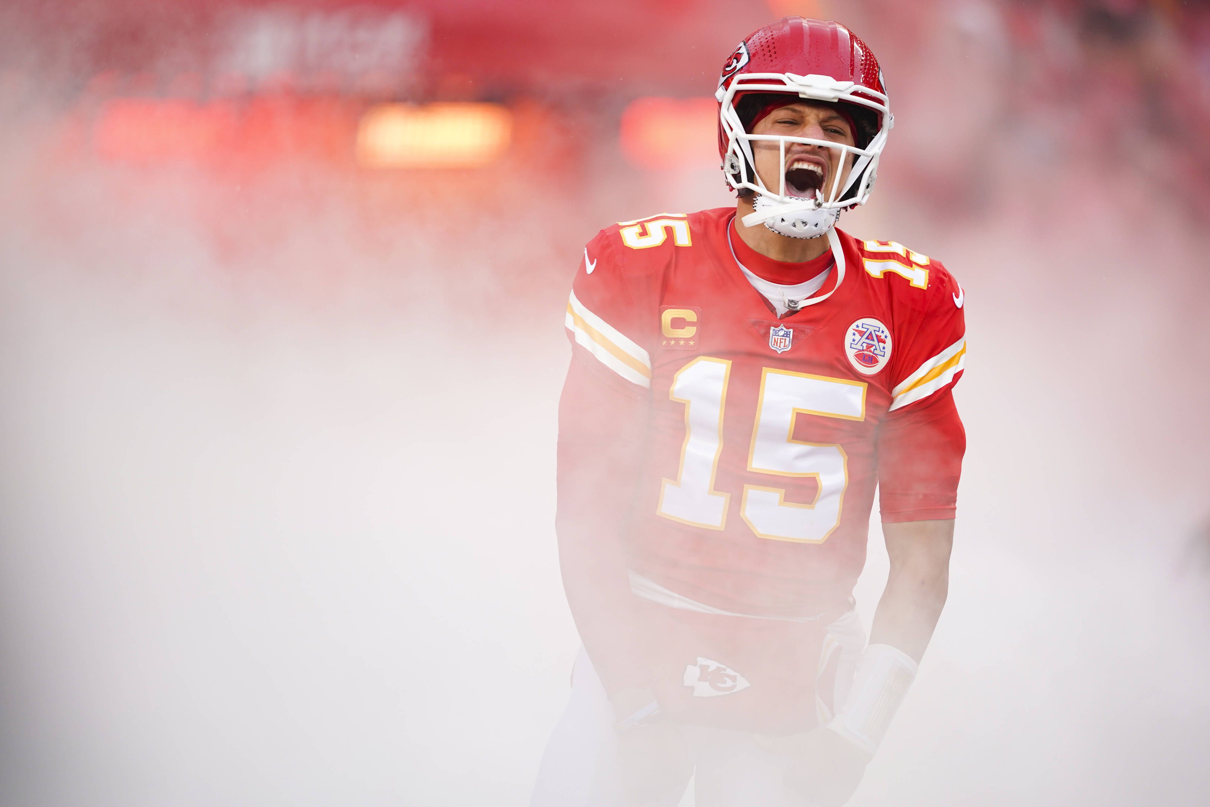 Patrick Mahomes jubelt über den Play-off-Aufstieg.