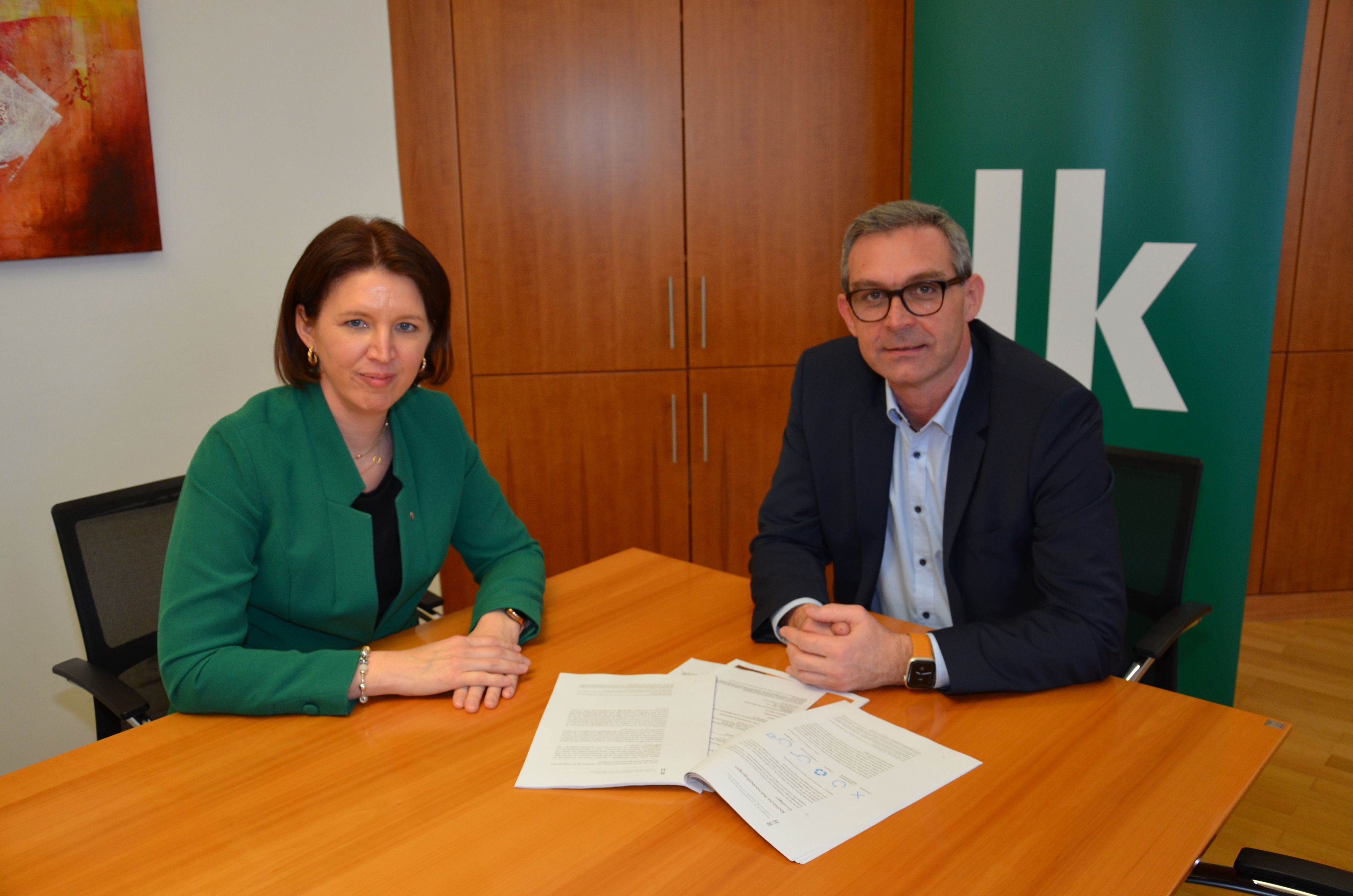 Landesrätin Langer-Weninger und Präsident Waldenberger