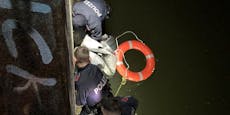 Polizei rettet junge Frau aus eiskaltem Donaukanal