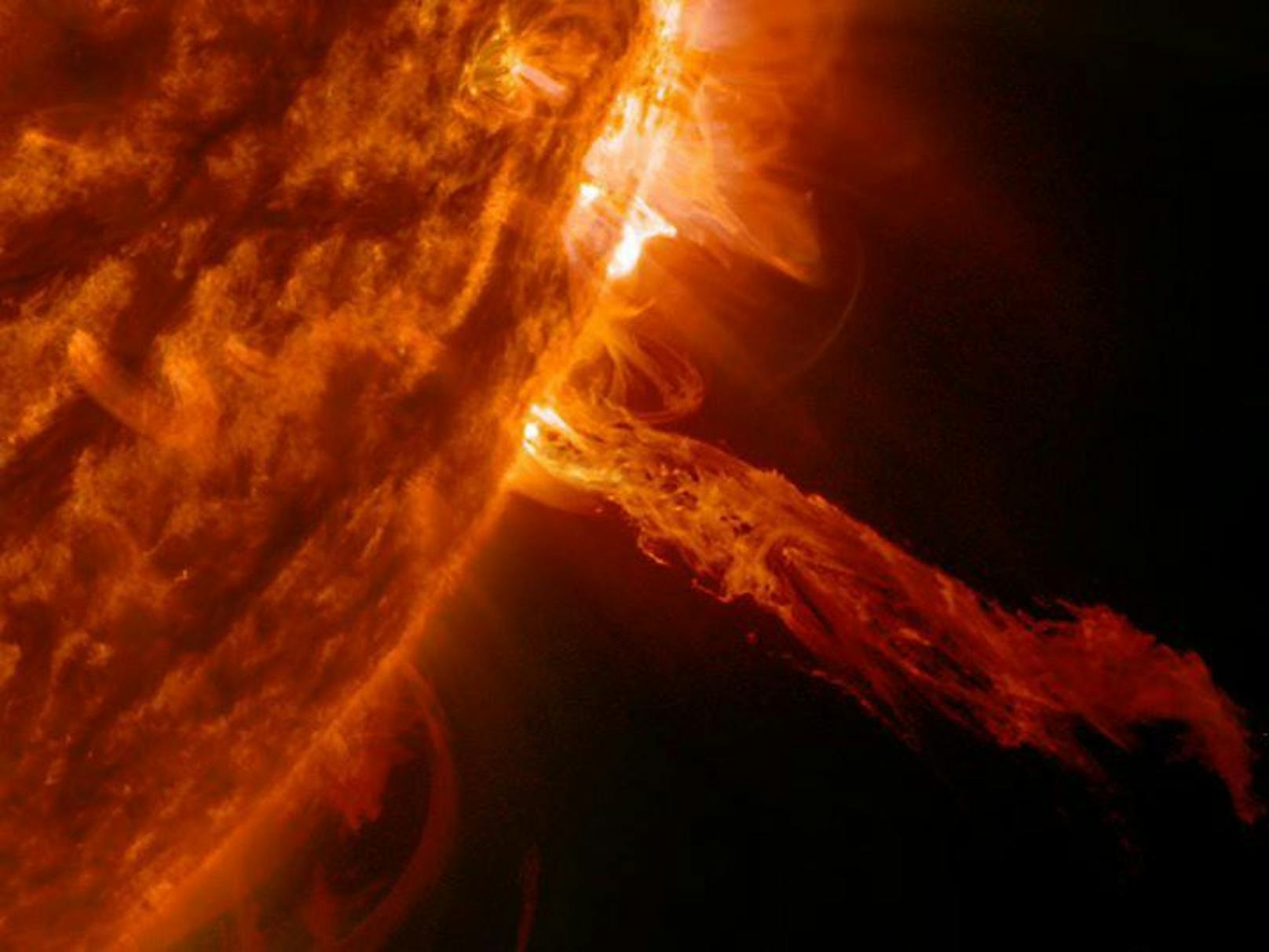 Die Masseauswürfe der Sonne sind gigantisch. 