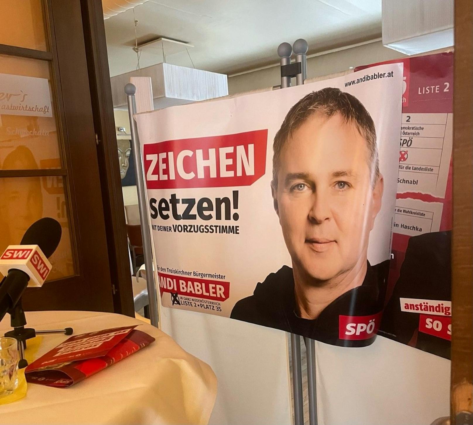 Andi Babler auf Vorzugsstimmenjagd im NÖ Wahlkampf